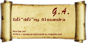 Gödény Alexandra névjegykártya