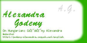 alexandra godeny business card